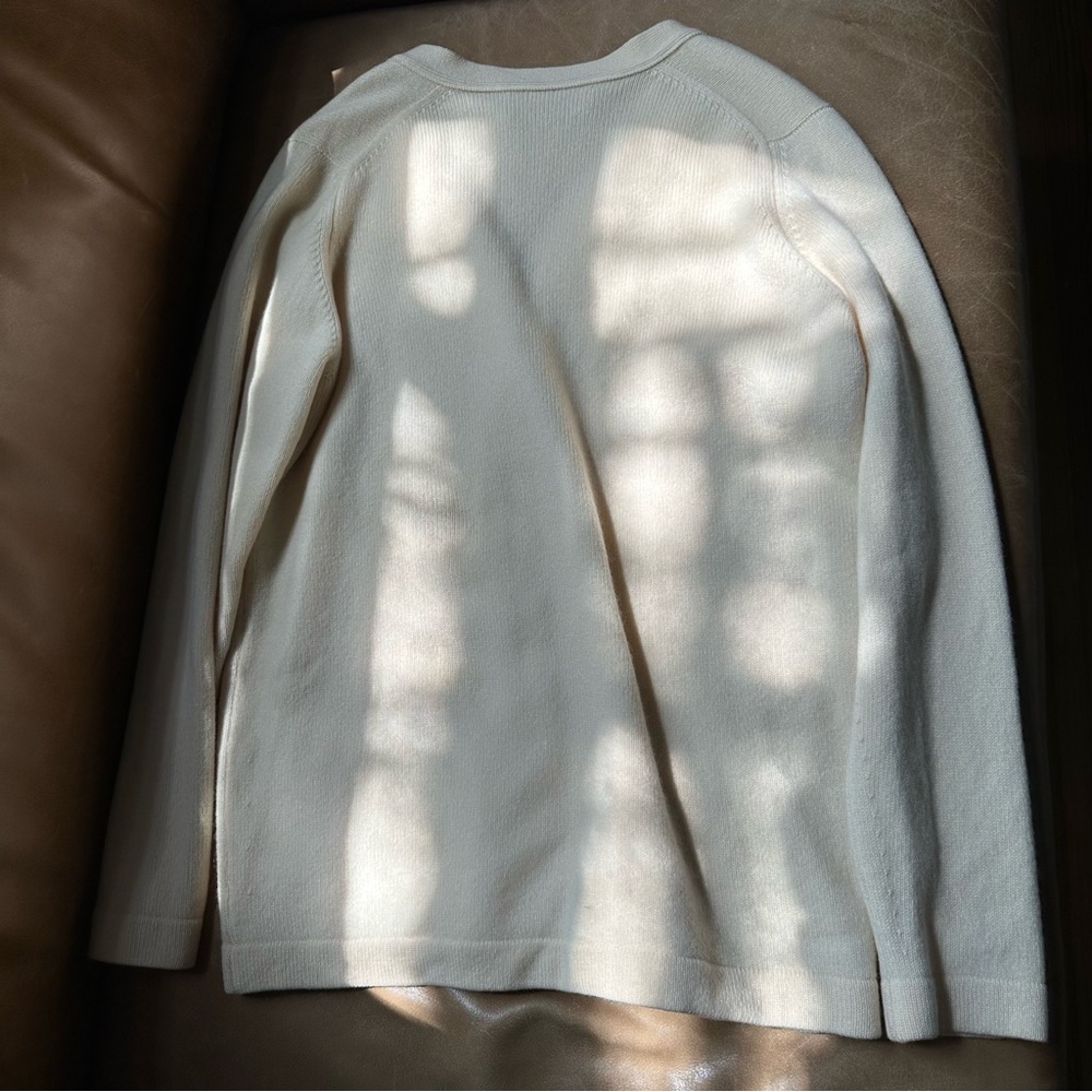 Vintage 70s cashmere cardigan pocket Edward Chapman Ballantyne of Peebles 100% - Picture 3 of 8